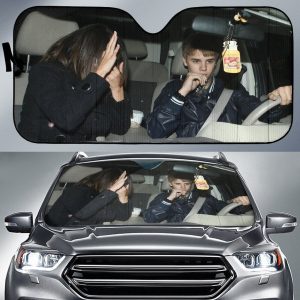 Justin Bieber Selena Gomez Car Auto Sun Shade