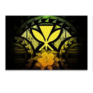 Kanaka Maoli (Hawaiian) Polynesian Hibiscus Reggae Jigsaw Puzzle Set
