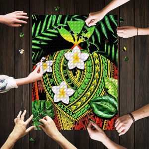 Kanaka Maoli Polynesian Plumeria Ddh1279 Jigsaw Puzzle Set