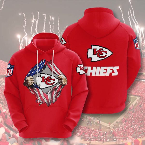 Kansas City Chiefs 3D Printed Hoodie/Zipper Hoodie