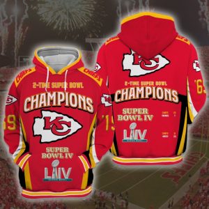 Kansas City Chiefs 3D Printed Hoodie/Zipper Hoodie