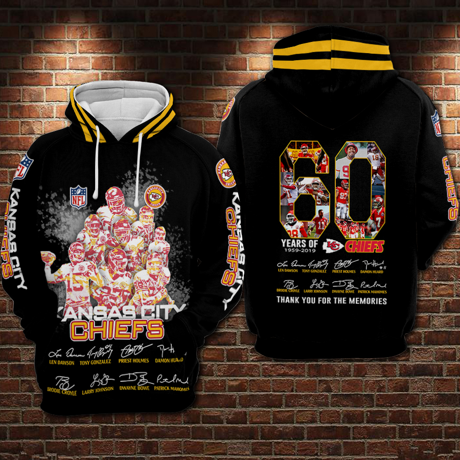 Kansas City Chiefs 3D Printed Hoodie/Zipper Hoodie Kansas City Chiefs 3D Printed Hoodie/Zipper Hoodie