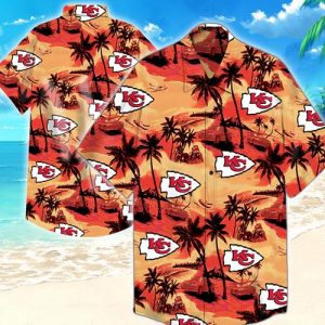 Kansas City Chiefs Coconut Tree Hawaiian Shirt Summer Button Up