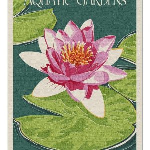 Kenilworth Aquatic Gardens Lotus Jigsaw Puzzle Set