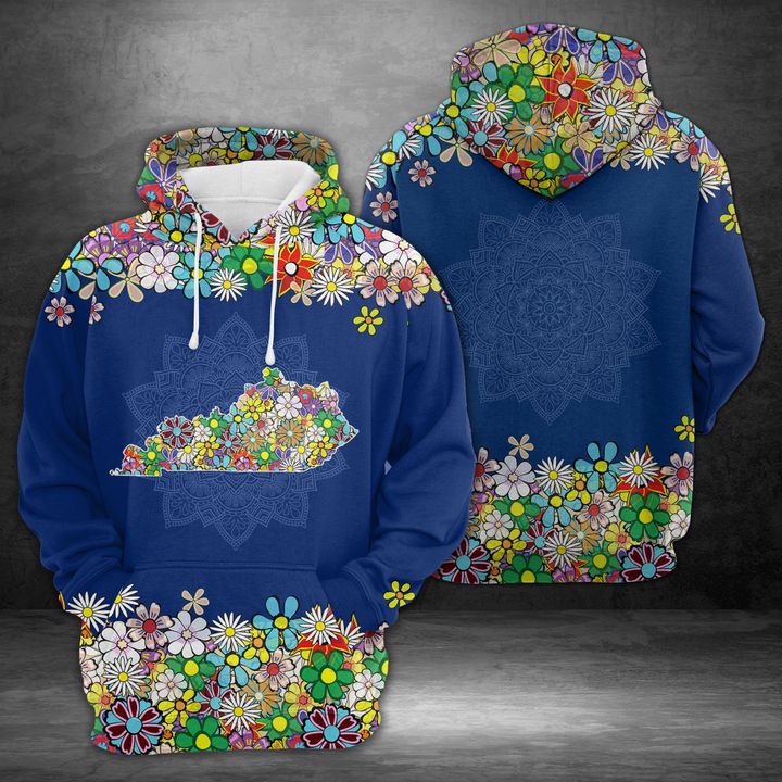 Kentucky Flower 3D Printed Hoodie/Zipper Hoodie Kentucky Flower 3D Printed Hoodie/Zipper Hoodie