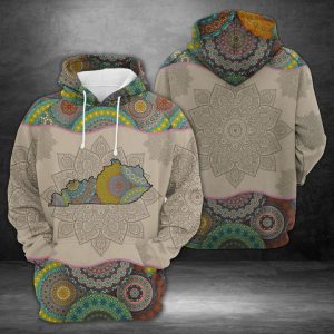 Kentucky Mandala 3D Printed Hoodie/Zipper Hoodie
