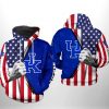 Kentucky Wildcats NCAA US Flag 3D Printed Hoodie/Zipper Hoodie