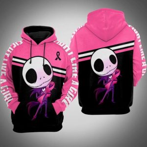 Kid Jack Skellington Breast Cancer 3D Printed Hoodie/Zipper Hoodie