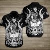 King Of Power With Snake Skull Hawaiian Shirt Summer Button Up