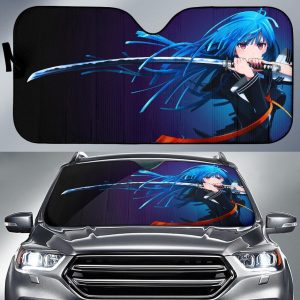 Kisara Tendou Anime Girl Katanas Anime Car Auto Sun Shade