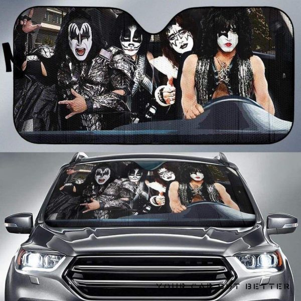 Kiss Band Driving Car Auto Sun Shade