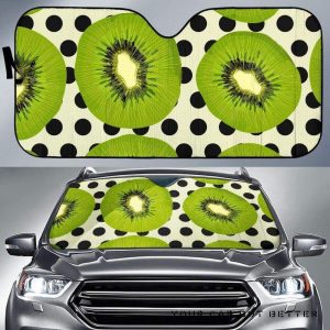 Kiwi Black Dot Car Auto Sun Shade