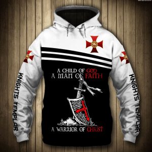 Knights Templar A Child Of God 3D Printed Hoodie/Zipper Hoodie