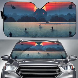 Kong Vs Humans Car Auto Sun Shade
