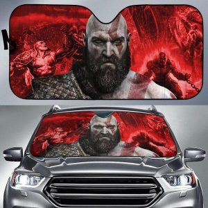 Kratos God Of War Gamer Car Auto Sun Shade
