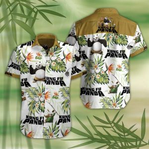 Kung Fu Panda Hawaiian Shirt Summer Button Up