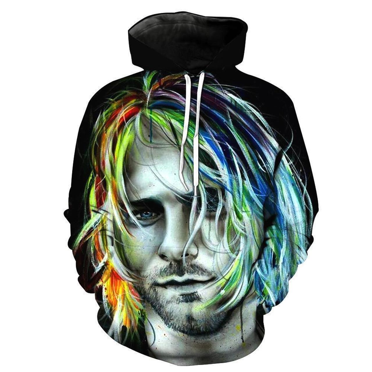 Kurt Cobain 3D Printed Hoodie/Zipper Hoodie Kurt Cobain 3D Printed Hoodie/Zipper Hoodie