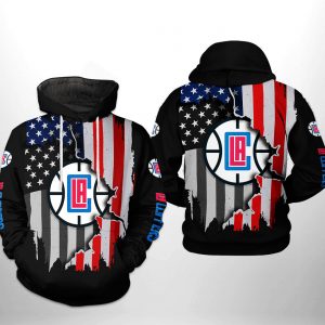 LA Clippers NBA US Flag Team 3D Printed Hoodie/Zipper Hoodie