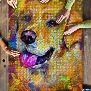 Labrador Dog Colorful Jigsaw Puzzle Set