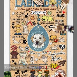 Labrador Dog Jigsaw Puzzle Set