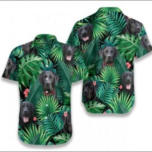 Labrador Hawaiian Shirt Summer Button Up