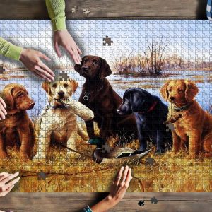 Labrador Hunting Jigsaw Puzzle Set