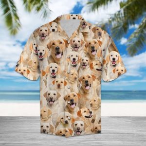 Labrador Retriever Hawaiian Shirt Summer Button Up
