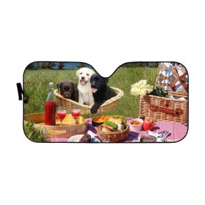 Labrador Retriever Puppies Car Auto Sun Shade