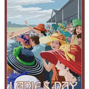 Ladies Day At The Horse Racing Jigsaw Puzzle Set