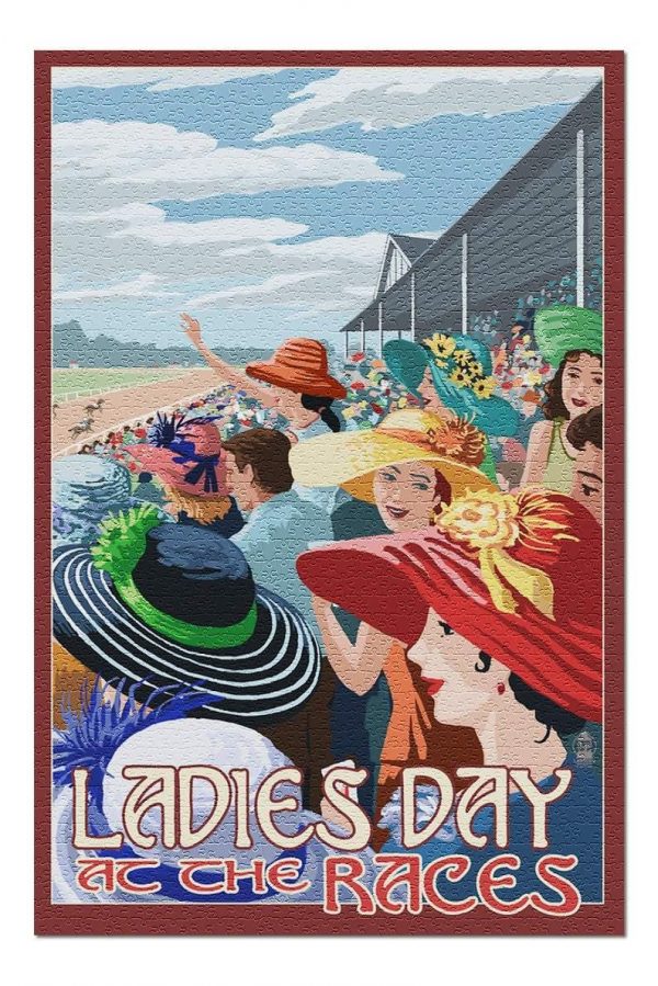 Ladies Day At The Horse Racing Jigsaw Puzzle Set