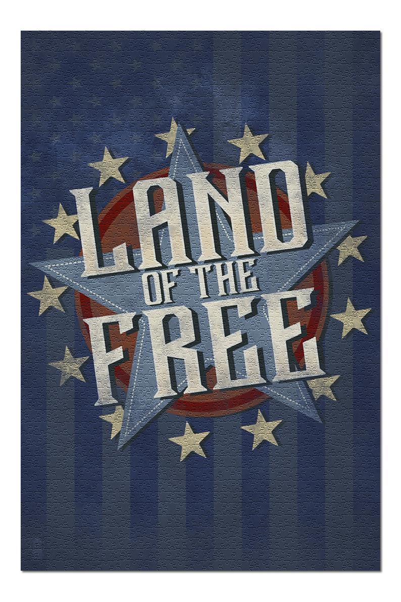 Land Of The Free Star American Jigsaw Puzzle Set Land Of The Free Star American Jigsaw Puzzle Set