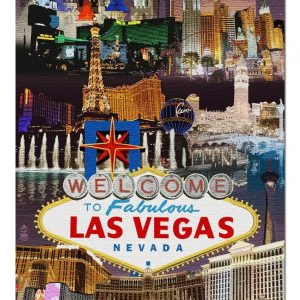 Las Vegas Casinos And Hotels Jigsaw Puzzle Set