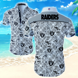 Las Vegas Raiders Hawaiian Shirt Summer Button Up