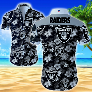 Las Vegas Raiders Hawaiian Shirt Summer Button Up