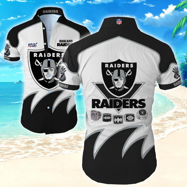 Las Vegas Raiders Hawaiian Shirt Summer Button Up