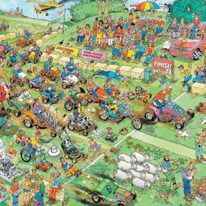 Lawn Mower Race Jigsaw Puzzle Set