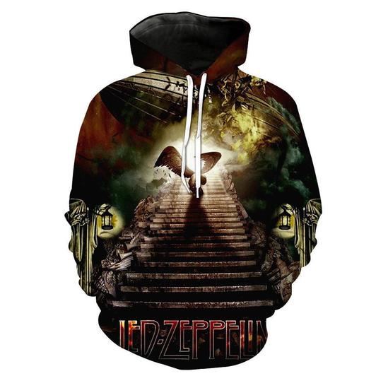 Led Zeppelin 3D Printed Hoodie/Zipper Hoodie