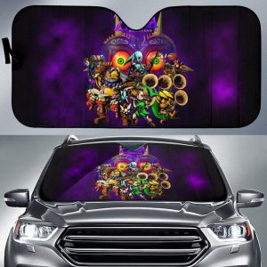 Legend Of Zelda MajoraS Mask 3D Full Character Car Auto Sun Shade