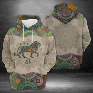 Leo Horoscope Mandala 3D Printed Hoodie/Zipper Hoodie
