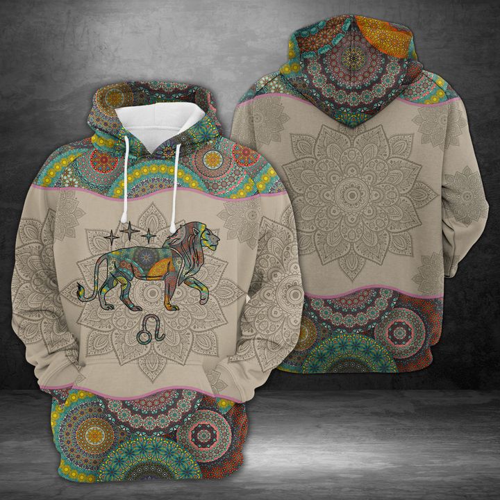 Leo Horoscope Mandala 3D Printed Hoodie/Zipper Hoodie Leo Horoscope Mandala 3D Printed Hoodie/Zipper Hoodie