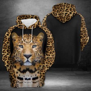 Leopard 3D Printed Hoodie/Zipper Hoodie