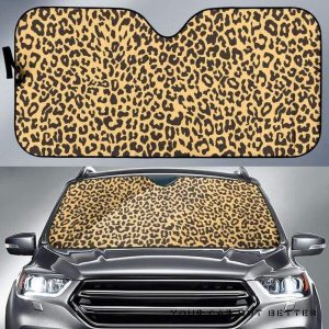 Leopard Skin Car Auto Sun Shade