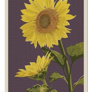 Letterpress, Sunflowers Jigsaw Puzzle Set