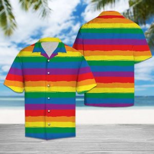 Lgbt Hawaiian Shirt Summer Button Up