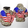 Liberty Flames NCAA US Flag Camo Veteran 3D Printed Hoodie/Zipper Hoodie