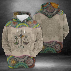 Libra Horoscope Mandala 3D Printed Hoodie/Zipper Hoodie