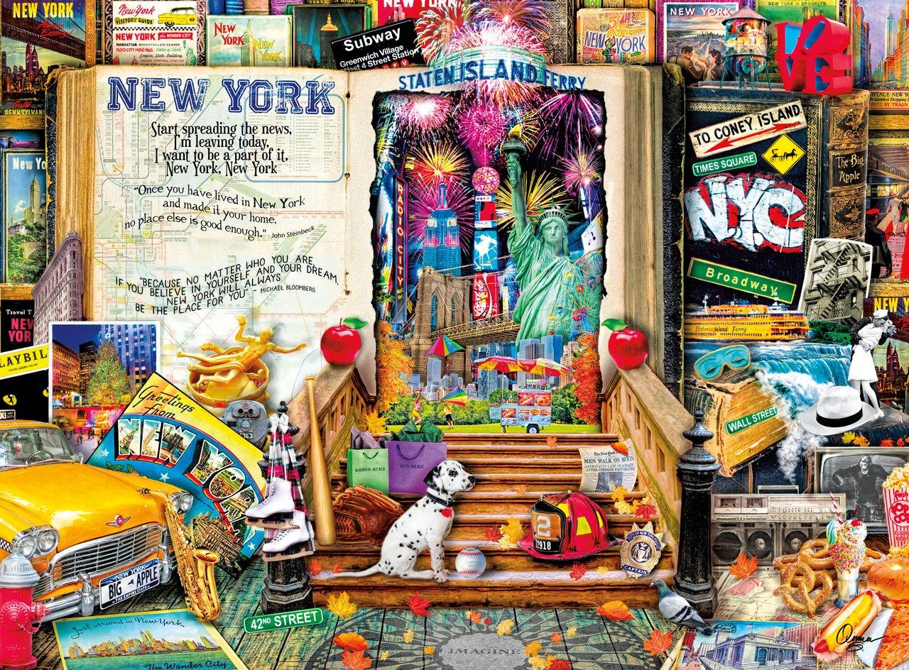 Life Is An Open Book New York Jigsaw Puzzle Set Life Is An Open Book New York Jigsaw Puzzle Set