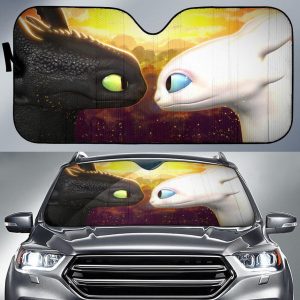 Light Fury And Toothles Loves Car Auto Sun Shade