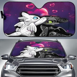 Light Fury And Toothless Car Auto Sun Shade