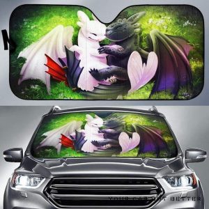 Light Fury Night Fury Love Car Auto Sun Shade